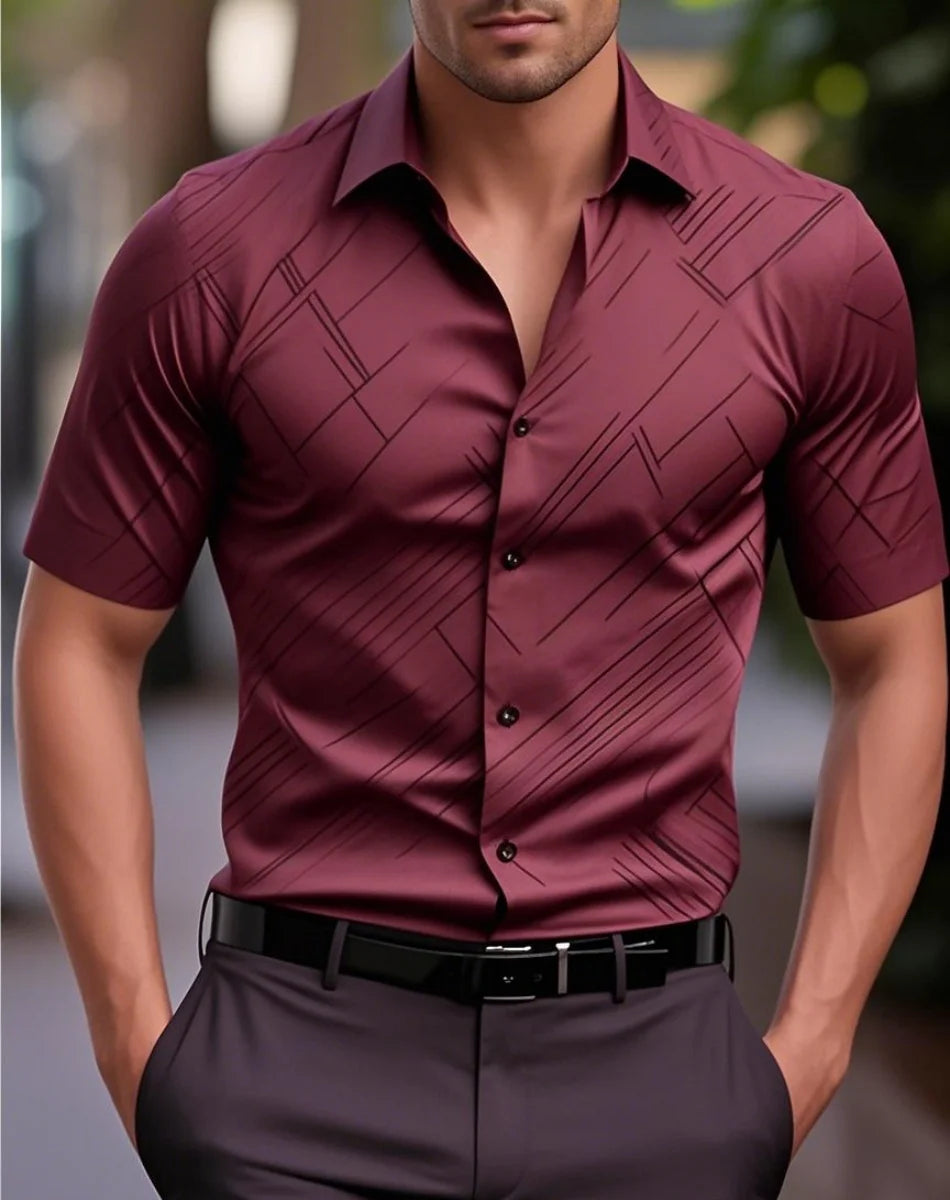 Novas camisas masculinas múltiplas cores manga curta listras lapela havaiana férias botão roupas moda casual confortável XS-6XL