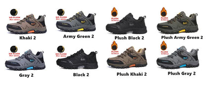 Bota de neve masculina, botas quentes de inverno de couro à prova d'água de alta qualidade e com cadarço de borracha