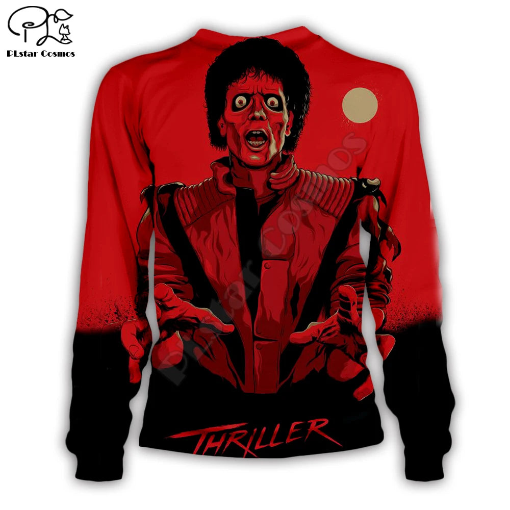 PLstar Cosmos Michael Jackson/Halloween horror 3D impresso moletom com capuz/moletom/jaqueta/vestuário de hip hop feminino masculino