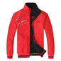 Jaqueta vermelha masculina nova primavera dupla face usar casaco roupas esportivas topo plus size 5xl jaqueta bomber veste jaqueta masculina