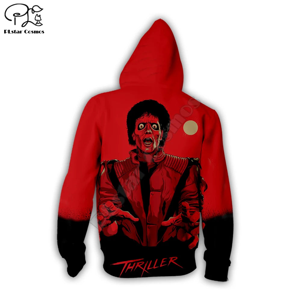 PLstar Cosmos Michael Jackson/Halloween horror 3D impresso moletom com capuz/moletom/jaqueta/vestuário de hip hop feminino masculino