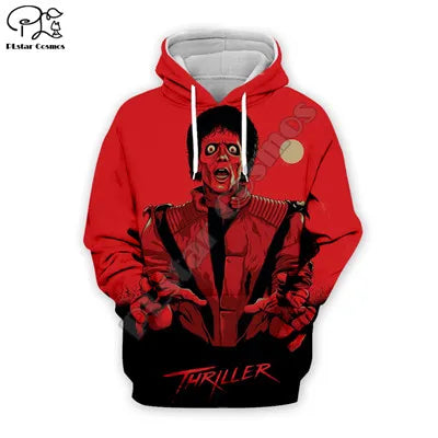 PLstar Cosmos Michael Jackson/Halloween horror 3D impresso moletom com capuz/moletom/jaqueta/vestuário de hip hop feminino masculino