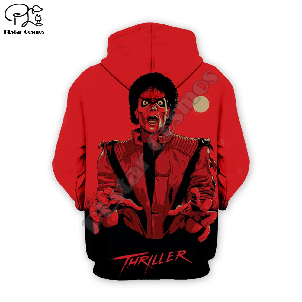PLstar Cosmos Michael Jackson/Halloween horror 3D impresso moletom com capuz/moletom/jaqueta/vestuário de hip hop feminino masculino
