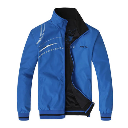 Jaqueta vermelha masculina nova primavera dupla face usar casaco roupas esportivas topo plus size 5xl jaqueta bomber veste jaqueta masculina