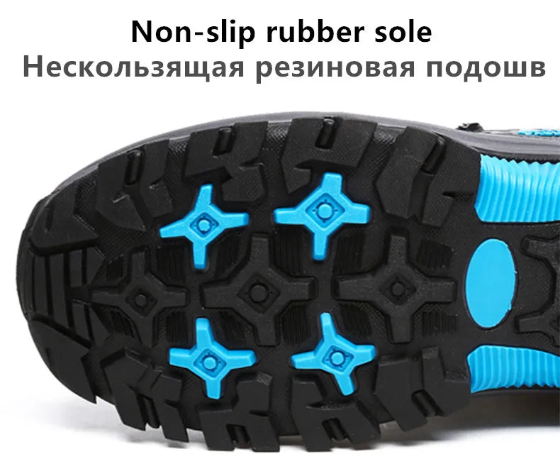 Bota de neve masculina, botas quentes de inverno de couro à prova d'água de alta qualidade e com cadarço de borracha