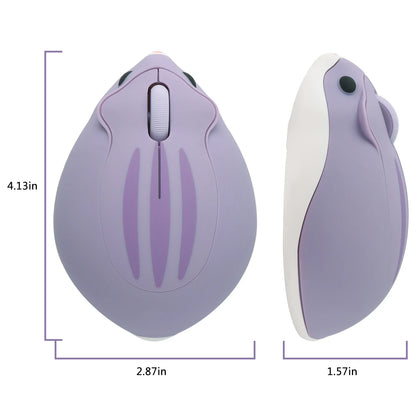 2.4g mouse sem fio roxo hamster forma ratos criativos para a menina crianças presente óptico 3d mini mouse 1200dpi gaming mause para portátil