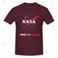 Camiseta esportiva masculina Nasa Space, aconchegante, camiseta grande