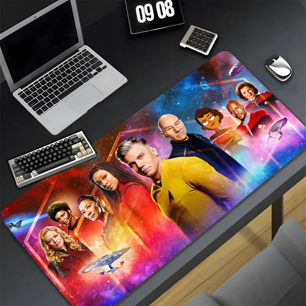 Estrela filmt-rek claro mouse pad xxl gamer gaming computador otaku borda de travamento diy personalizado foto portátil notebook tapete de mesa