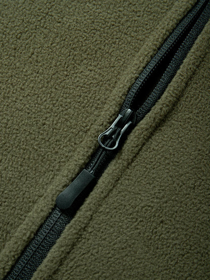 Jaqueta de lã masculina de caça de inverno casacos quentes polar ao ar livre jaqueta com capuz multi-bolso casual completo zip esporte caminhadas casaco S-XXXL