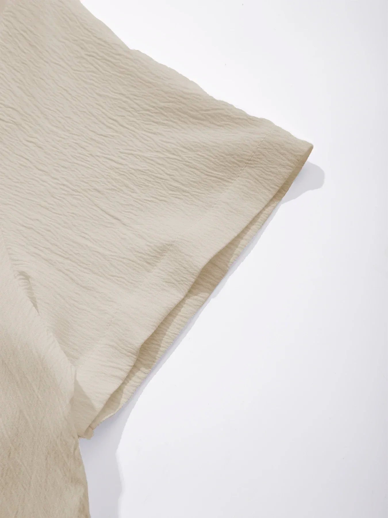 Camisas masculinas de manga curta verão cor sólida respirável solto camisas casuais praia férias estilo masculino topos camisetas