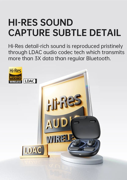 Baseus Bowie MF1/Eli 15i Fit Open-Ear Sport Fones de ouvido sem fio Bluetooth 5.4 Ganchos para os ouvidos Big Bass Sport Fones de ouvido 60 horas de reprodução