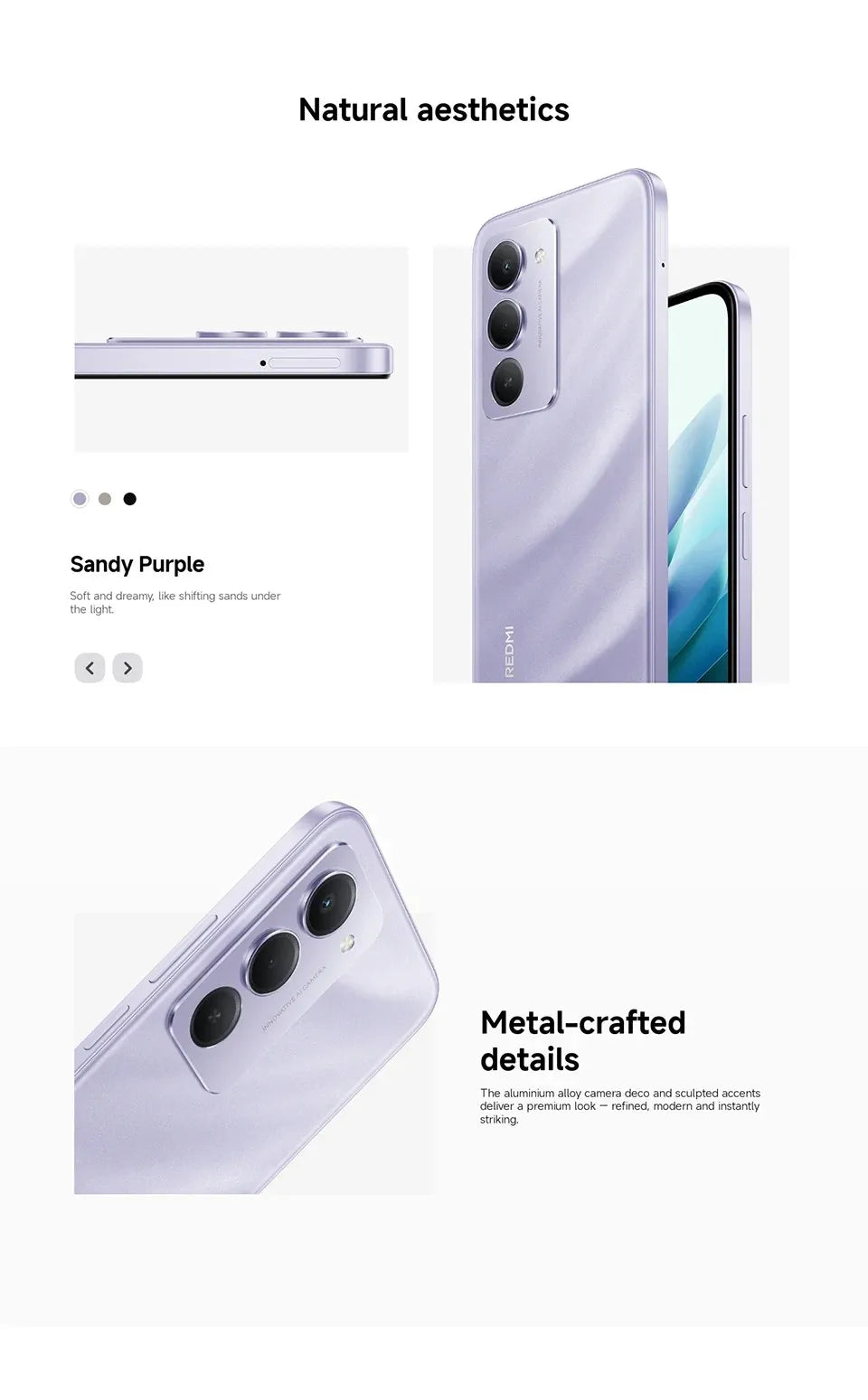 【Marca +】Redmi 15 Versão Global Smartphone 6,9" 50MP 7000mAh bateria 33W carregamento rápido IP64 Snapdragon ®   685 Plataforma Móvel