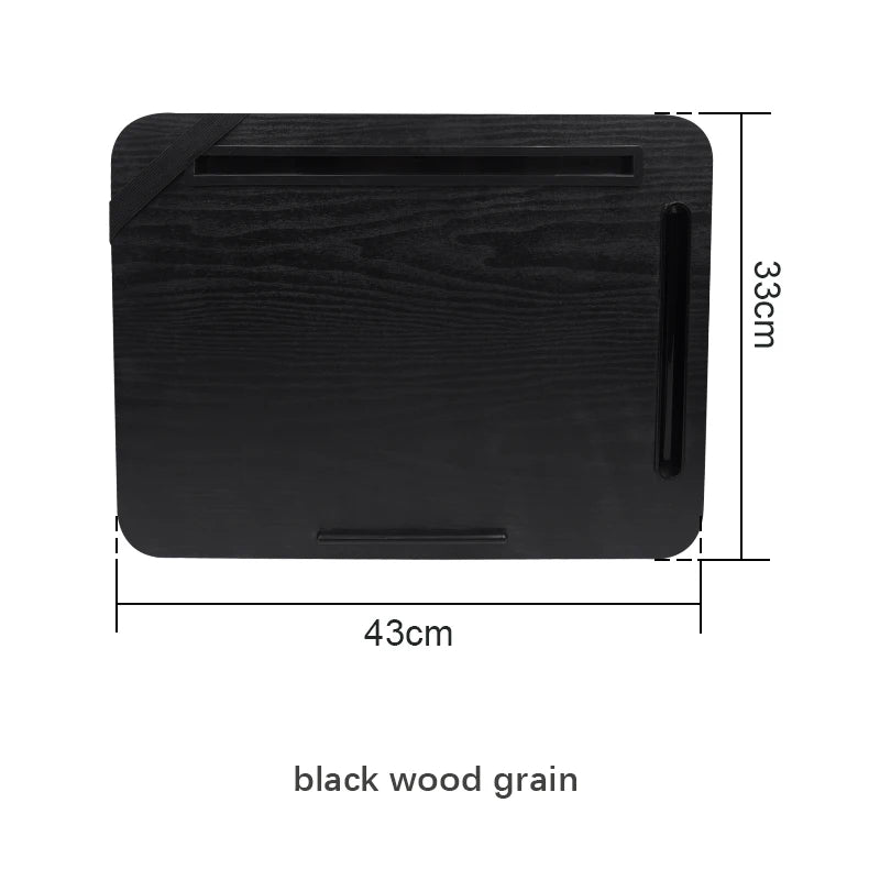 Laptop Desk portátil com slot para iPad portátil, pessoa preguiçosa, slot para telefone, adequado para cama, sofá, carro