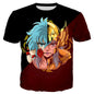 Saint seiya t camisa masculina moda camisetas crianças hip hop topos t anime impressão 3d camiseta verão masculino gráfico topos meninos t