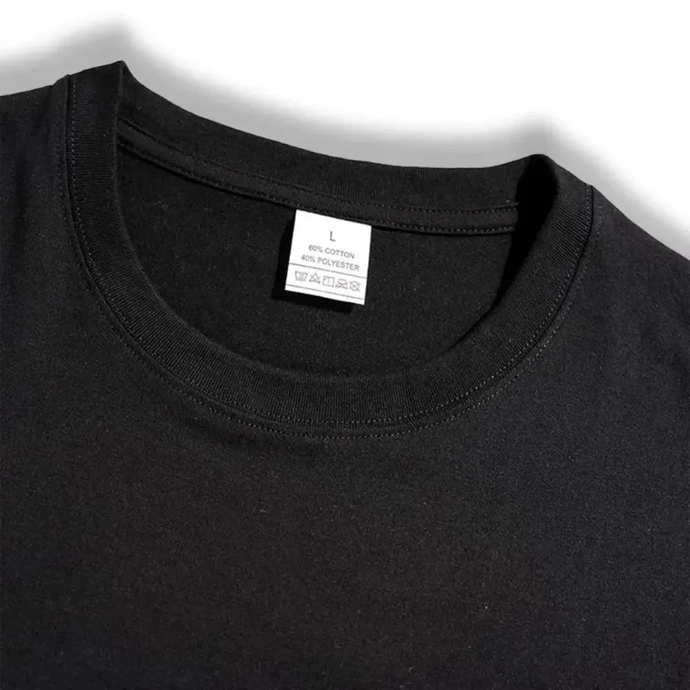 Conjunto de shorts de manga curta de algodão puro masculino, camiseta solta moderna europeia e americana de esportes e lazer