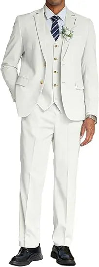 Conjunto completo de traje profissional masculino de negócios traje formal do noivo casamento padrinho traje casual terno