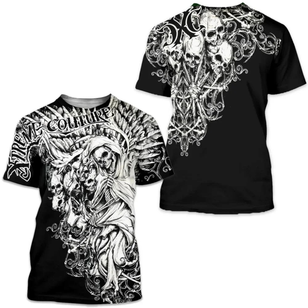 Arcaico por aflição colisson camiseta masculina 3d impressão gráfica t camisa de manga curta ao ar livre streetwear roupas de grandes dimensões topo