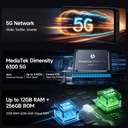 Ulefone armor 25t pro 5g telefone robusto com imagem térmica android 14 33w 64mp visão noturna smartphone nfc à prova de água