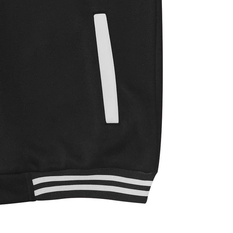 Cross-border men's autumn and winter flight jacket baseball jersey velvet loose casual stand-up jacket men