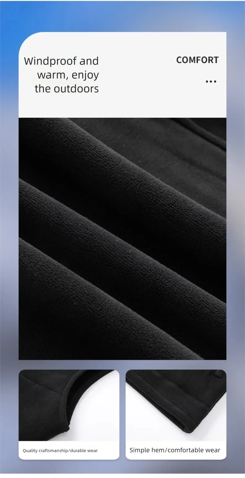 Colete de lã de tamanho grande para homens no outono e inverno engrossado com colete de lã com gola alta e pele de carneiro para aquecer