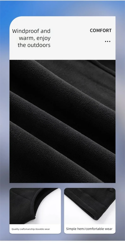 Colete de lã de tamanho grande para homens no outono e inverno engrossado com colete de lã com gola alta e pele de carneiro para aquecer