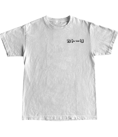 Camiseta preta em branco anime oni camiseta casual solta algodão camisetas moda hip hop street wear roupas masculinas pai-filho roupa 100-4xl