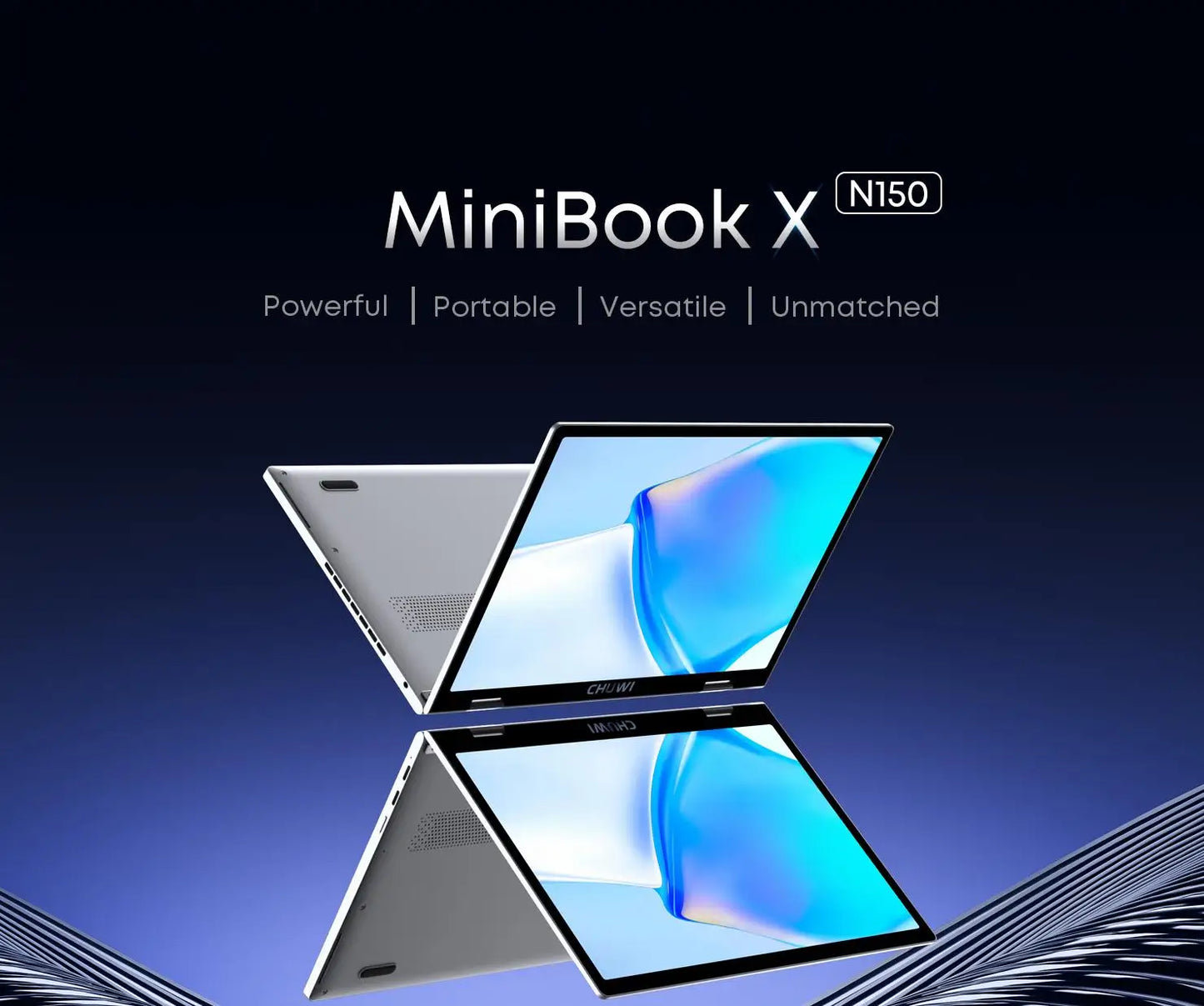 CHUWI MiniBook X 2 em 1 Laptop Intel N150 (até 3,6 GHz) 512 GB de ROM 16 GB LPDDR5 10,51 "1200x1920 FHD IPS Windows 11 Notebook