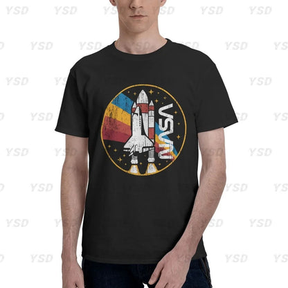 Camiseta esportiva masculina Nasa Space, aconchegante, camiseta grande