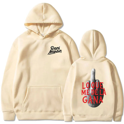 Dani martin lo que me de la gana álbum hoodies das mulheres dos homens roupas moda hip hop oversized moletom com capuz pullovers casuais