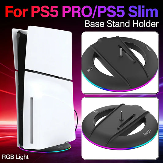 Suporte vertical para ps5 slim console disco edição digital base abs antiderrapante suporte estável economia de espaço base de suporte de exibição de resfriamento