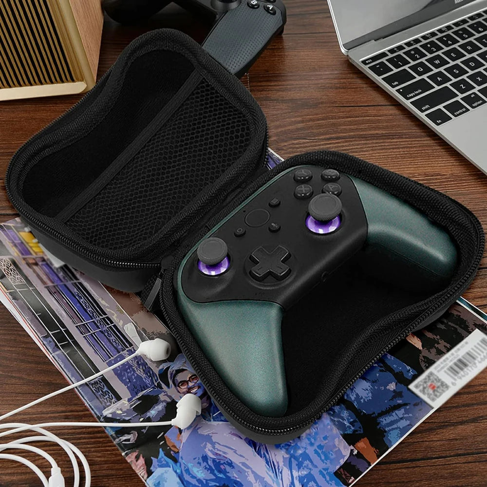 Estojo de viagem rígido para controladores PS5/Xbox Series X/S/Switch - Protetor de transporte de casca dura EVA à prova de choque com bolso para acessórios