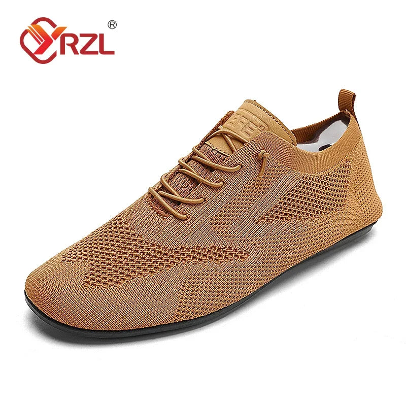 Yrzl homens mocassins de malha condução mocassins de alta qualidade apartamentos sapatos caminhada respirável não deslizamento casual mocassins verão sapatos masculinos