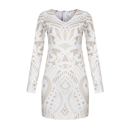 Vestido feminino casual sexy com decote em v, vestidos hip, roupas de casamento, vestido de verão retrô, branco, 2022