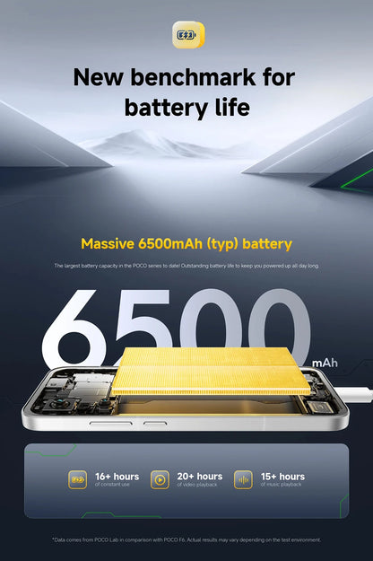 Poco f7 5g smartphone versão global 256b/512gb 6.83 "amoled 120hz snapdragon @ 8s gen 50mp câmera 6500mah bateria nfc