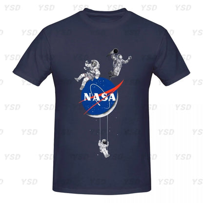 Camiseta esportiva masculina Nasa Space, aconchegante, camiseta grande