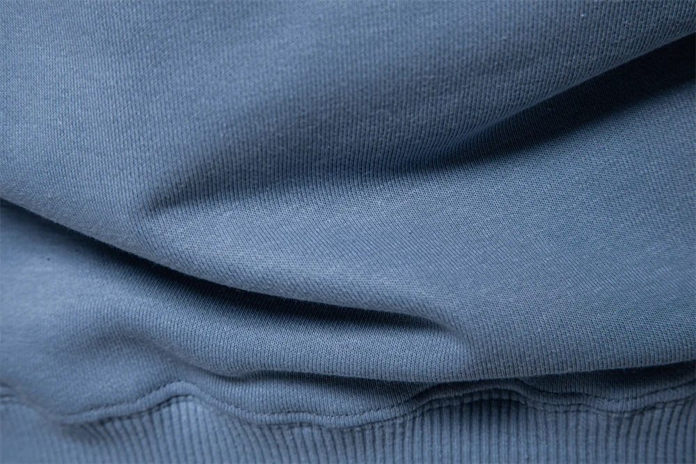 AIOPESON Moletom masculino de mistura de algodão com gola redonda e cor sólida pulôver esportivo casual para homens