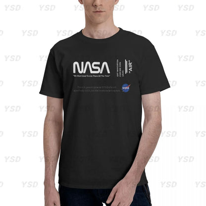 Camiseta esportiva masculina Nasa Space, aconchegante, camiseta grande