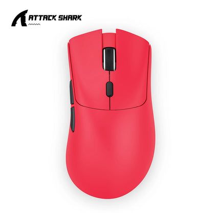 Mouse sem fio Attack Shark R1 18000dpi, 1000 Hz PAW3311, conexão Bluetooth tri-mode, mouse macro para jogos