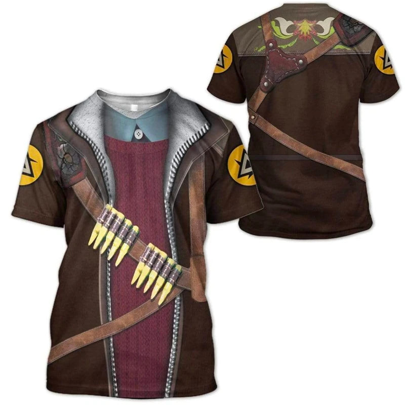 Medieval santo império romano cavaleiro cosplay 3d gráfico t camisas para roupas masculinas casual manga curta topos vintage streetwear t