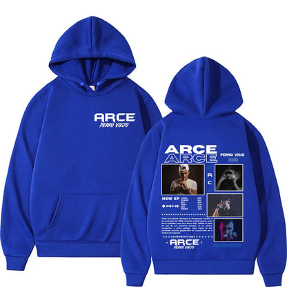 Rapper arce perro viejo álbum tour 2025 capa hoodies masculino vintage hip hop pop música moletom unisex conforto moletom com capuz streetwear