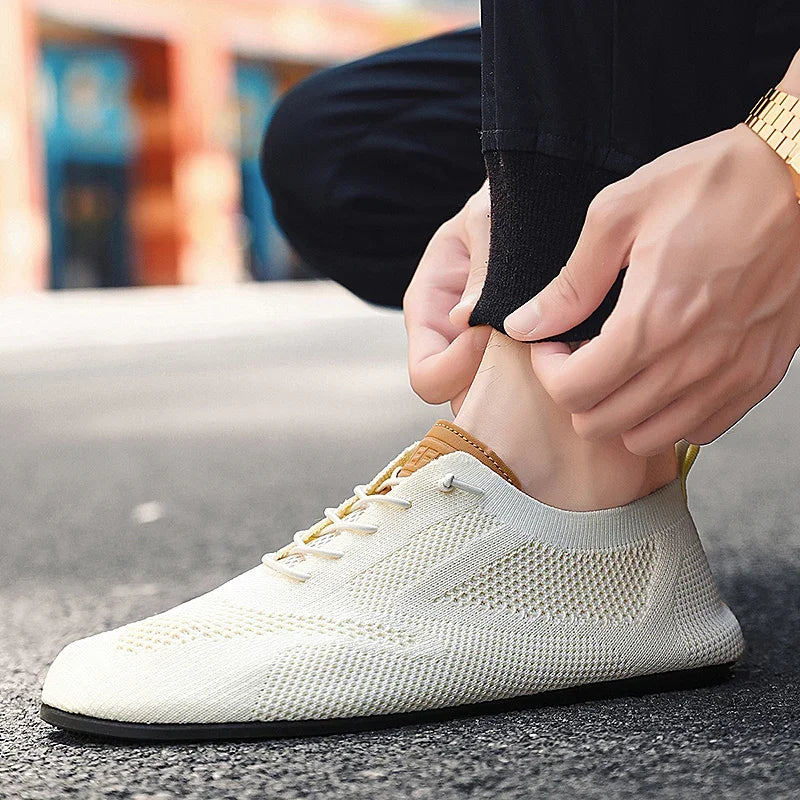 Yrzl homens mocassins de malha condução mocassins de alta qualidade apartamentos sapatos caminhada respirável não deslizamento casual mocassins verão sapatos masculinos