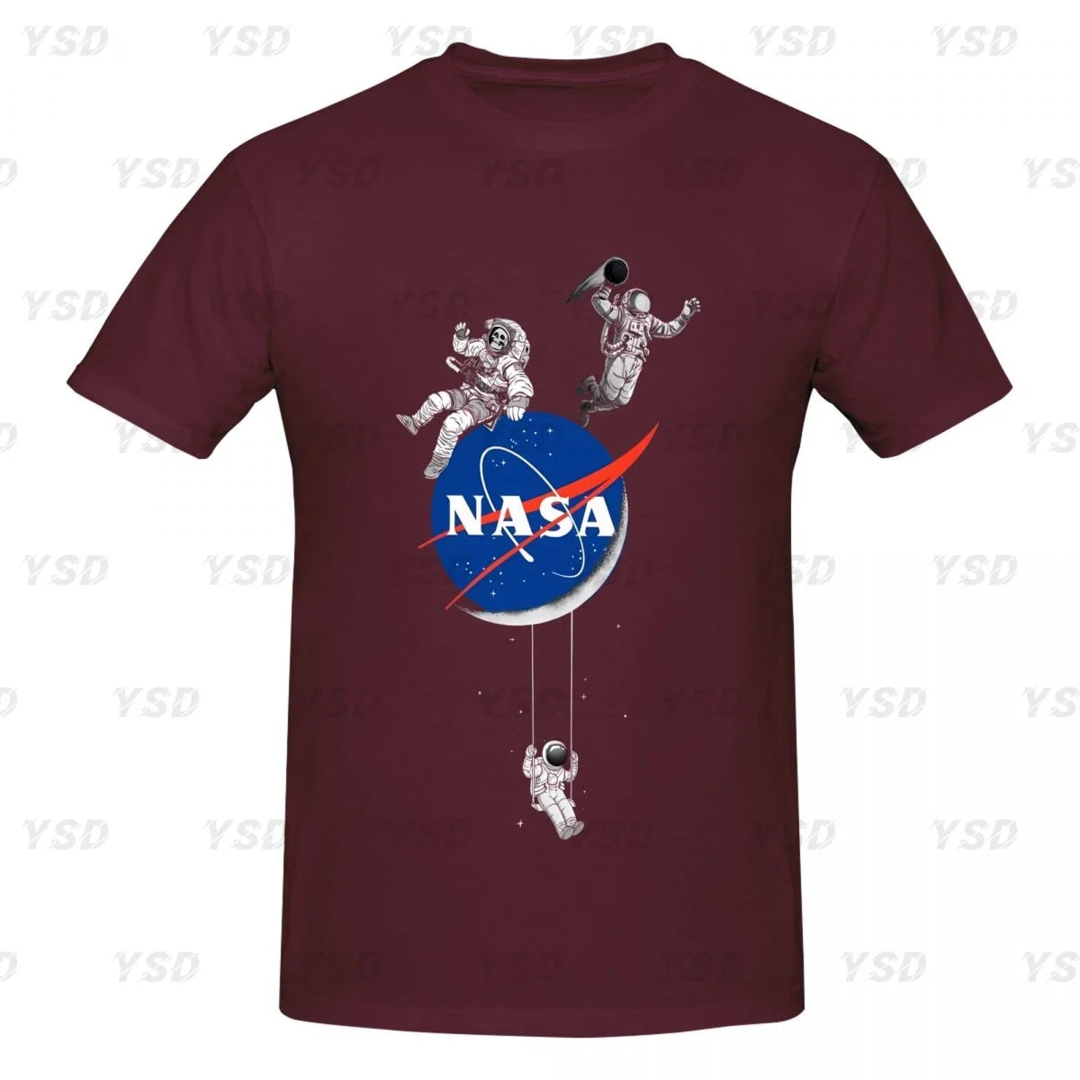 Camiseta esportiva masculina Nasa Space, aconchegante, camiseta grande