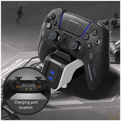 Capa protetora de silicone antiderrapante para controle de ps5, capa protetora à prova de poeira, adequada para controle de ps5