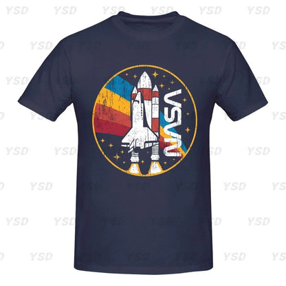 Camiseta esportiva masculina Nasa Space, aconchegante, camiseta grande