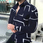 2024 camisa de manga longa masculina casual all-match moda rua camisa masculina lapela único breasted manga longa topo roupas masculinas