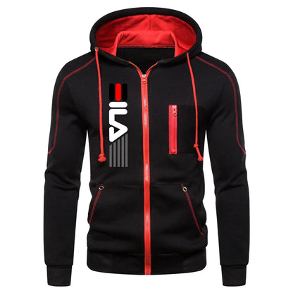 Venda quente agasalho masculino com capuz zíper moda casual esportes moletom de peça única e moletom diário conforto ao ar livre jogger