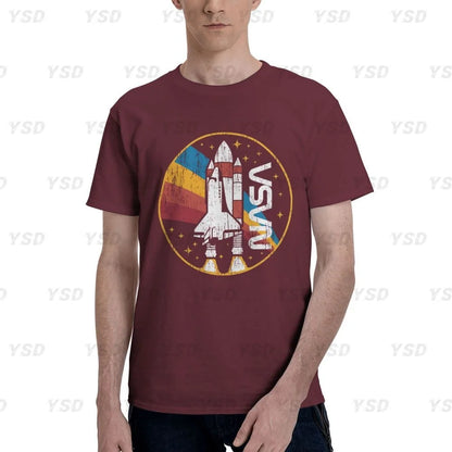 Camiseta esportiva masculina Nasa Space, aconchegante, camiseta grande
