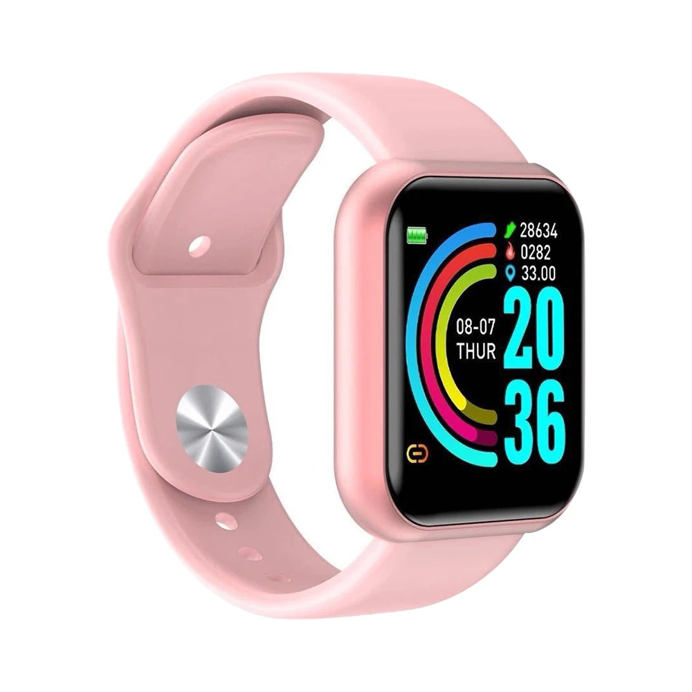 Multifuncional relógio inteligente das mulheres dos homens bluetooth conectado telefone música fitness esportes pulseira monitor de sono y68 smartwatch d20