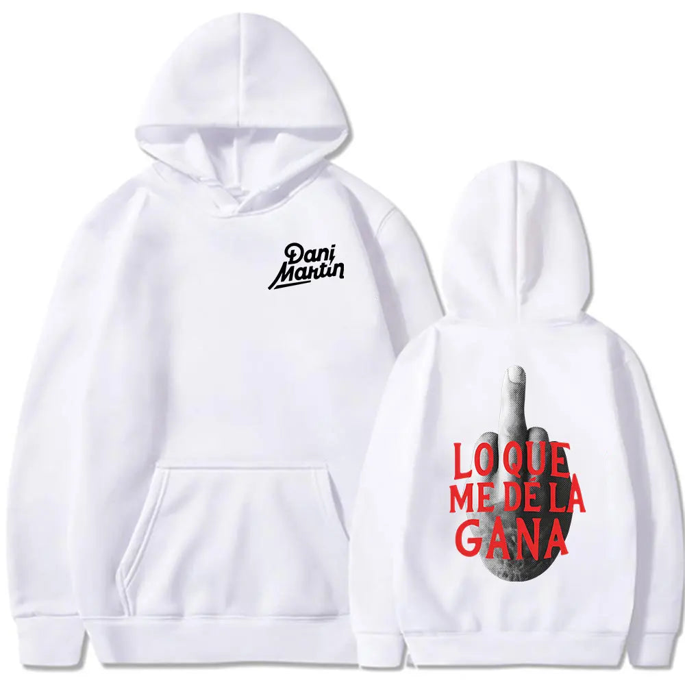 Dani martin lo que me de la gana álbum hoodies das mulheres dos homens roupas moda hip hop oversized moletom com capuz pullovers casuais