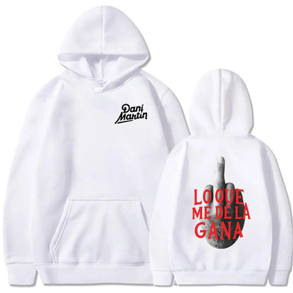 Dani martin lo que me de la gana álbum hoodies das mulheres dos homens roupas moda hip hop oversized moletom com capuz pullovers casuais